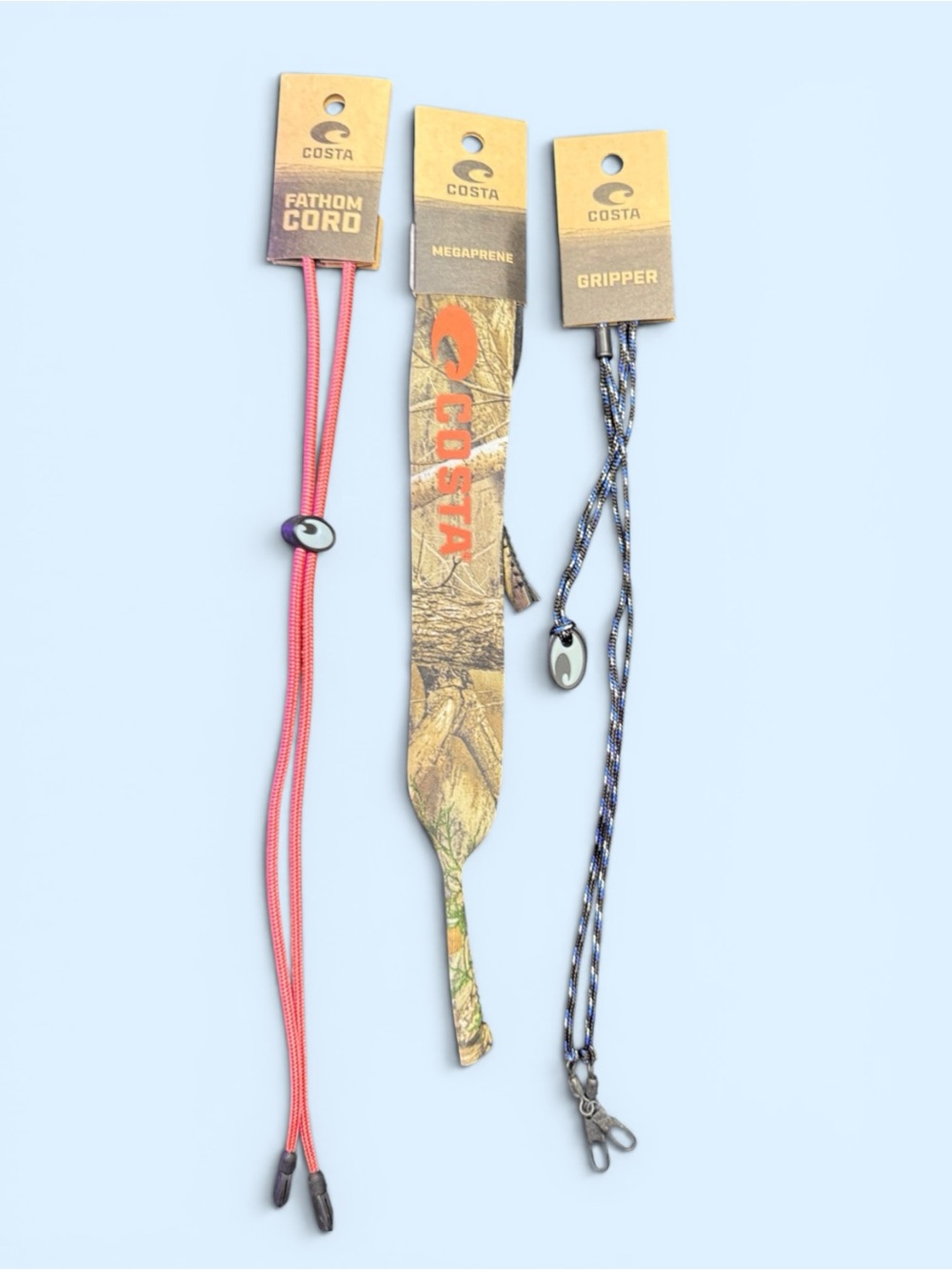 Costa Sunglass Strap PICK ONE— Pink, Camo, Black/Blue